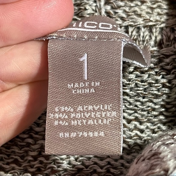 Chico’s Hooded Full Zip Cardigan size 1 - Small - Picture 8 of 13